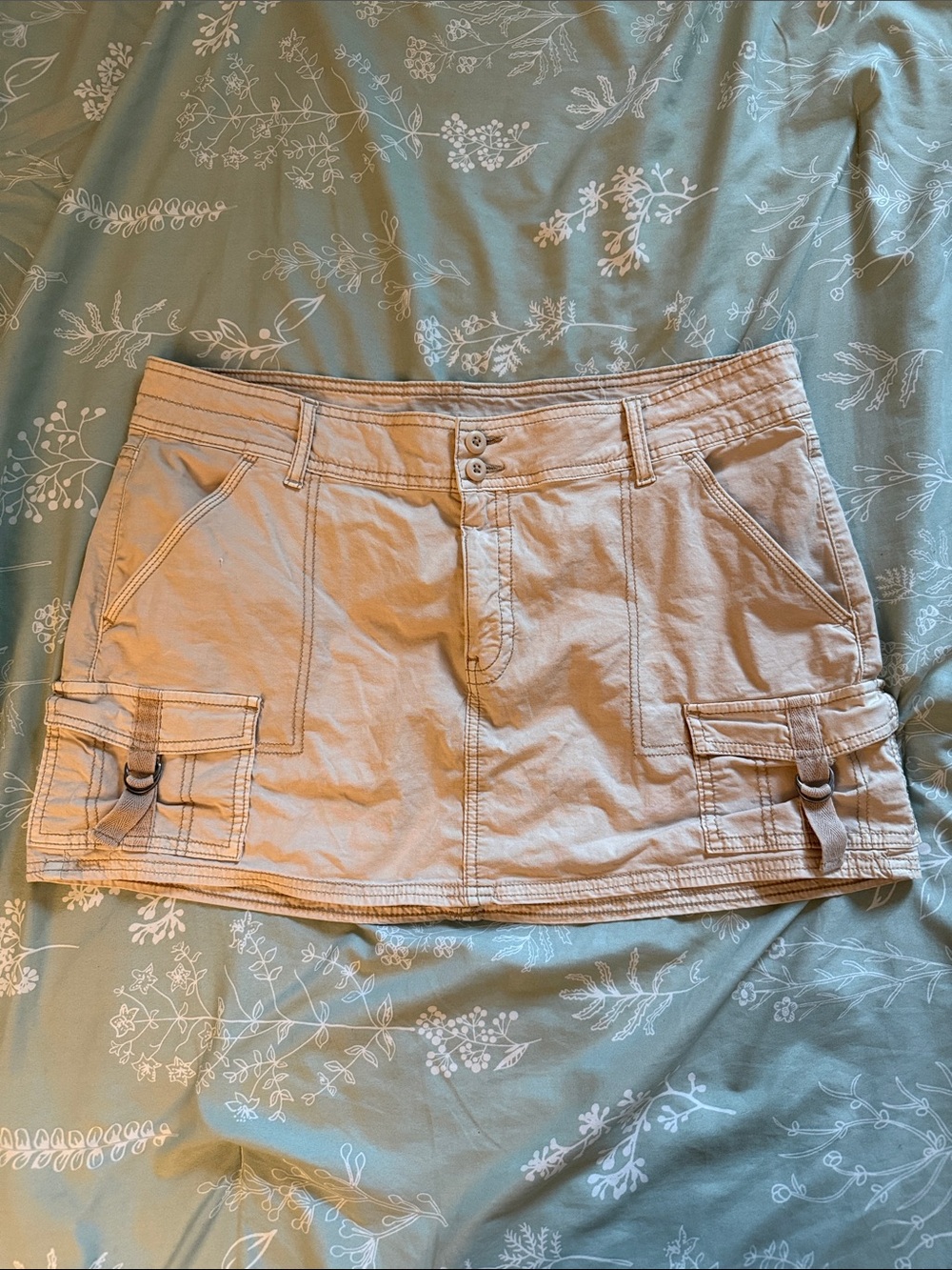 Vintage Y2K American Eagle Mini Khaki Skirt Size 14